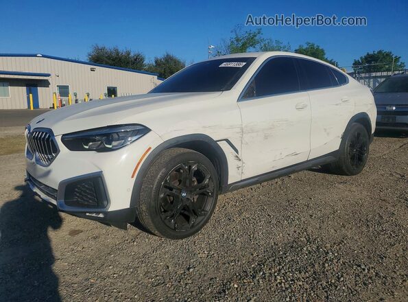 5UXCY4C00L9B64309 2020 BMW X6 Белый Задняя левая четверть