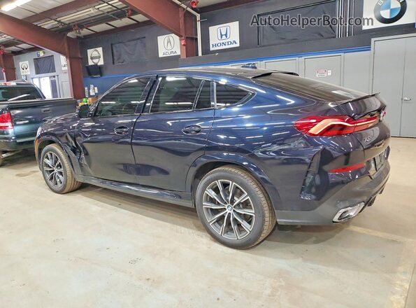 5UXCY6C06L9C37565 2020 BMW X6 Blue Tył lewy