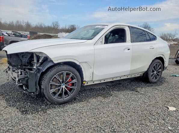 5UXCY6C09P9P83201 2023 BMW X6 White Передня ліва чверть