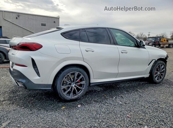 5UXCY6C09P9P83201 2023 BMW X6 White Задня права чверть