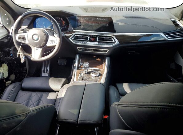 5UXCY6C09P9P83201 2023 BMW X6 White Вид панелі приладів
