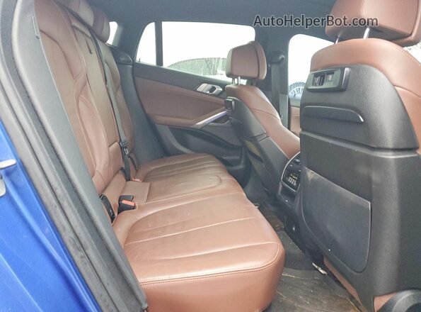 5UXCY8C00L9B21418 2020 BMW X6 Синий Вид задней части салона