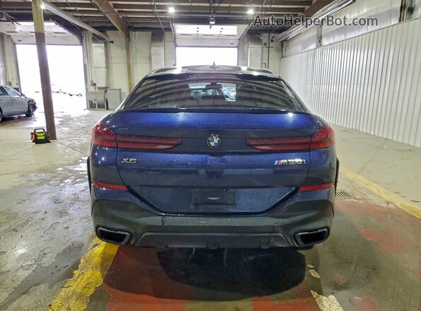 5UXCY8C02M9D91025 2021 BMW X6 Синий Вид сзади