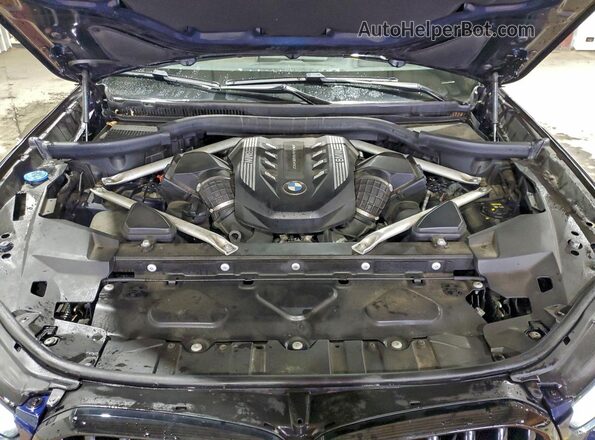 5UXCY8C02M9D91025 2021 BMW X6 Синий Вид подкапотного пространства