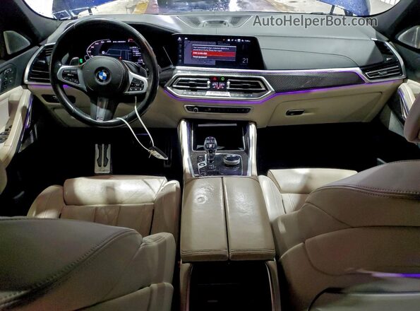 5UXCY8C02M9D91025 2021 BMW X6 Синий Вид панели приборов