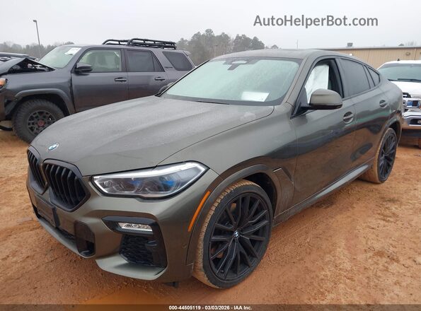 5UXCY8C05L9C96084 2020 BMW X6 Green Vista tres cuartos delantera izquierda