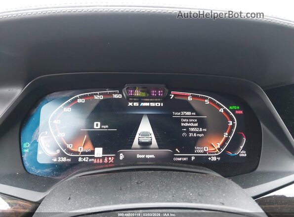 5UXCY8C05L9C96084 2020 BMW X6 Green Vista de los asientos traseros