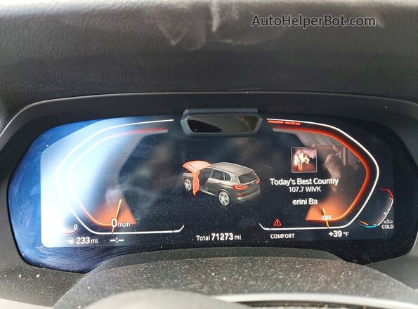 5UXJU2C57KLN65857 2019 BMW X5 Charcoal Widok zestawu wskaźników