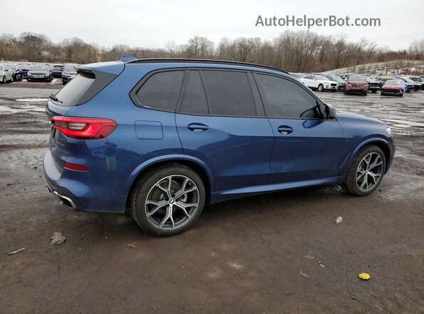 5UXJU2C58KLN67696 2019 BMW X5 Синий Задняя правая четверть