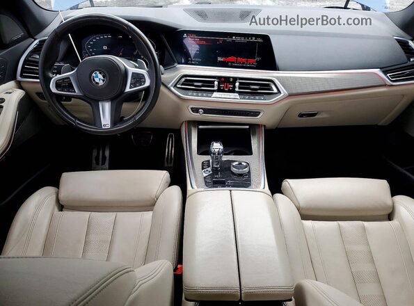 5UXJU2C58KLN67696 2019 BMW X5 Синий Вид панели приборов