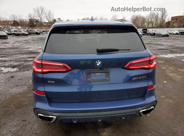5UXJU2C58KLN67696 2019 BMW X5 Синий Вид сзади