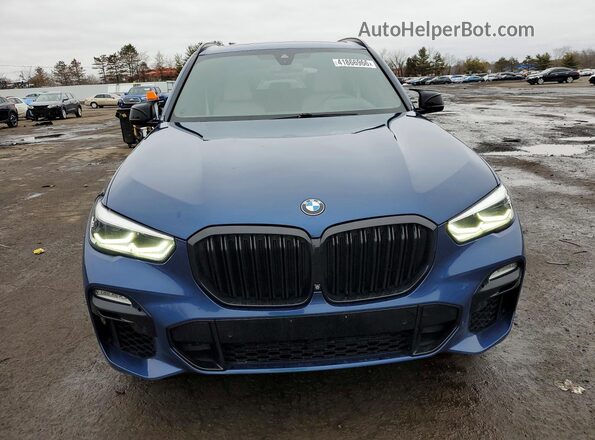 5UXJU2C58KLN67696 2019 BMW X5 Синий Вид спереди