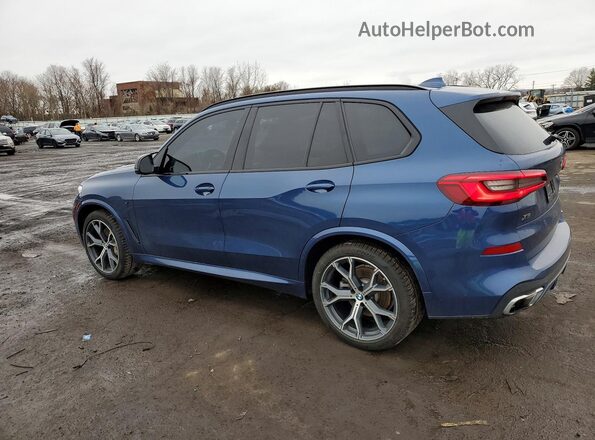 5UXJU2C58KLN67696 2019 BMW X5 Синий Задняя левая четверть