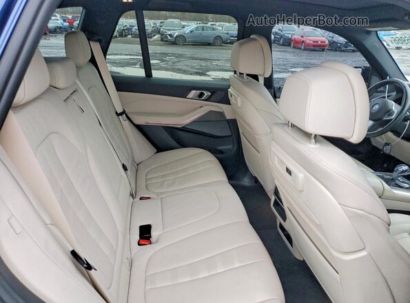 5UXJU2C58KLN67696 2019 BMW X5 Синий Вид задней части салона