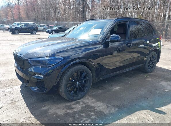 5UXJU4C03L9B72472 2020 BMW X5 Синий Передняя левая четверть