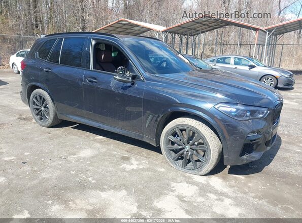 5UXJU4C03L9B72472 2020 BMW X5 Синий Передняя правая четверть