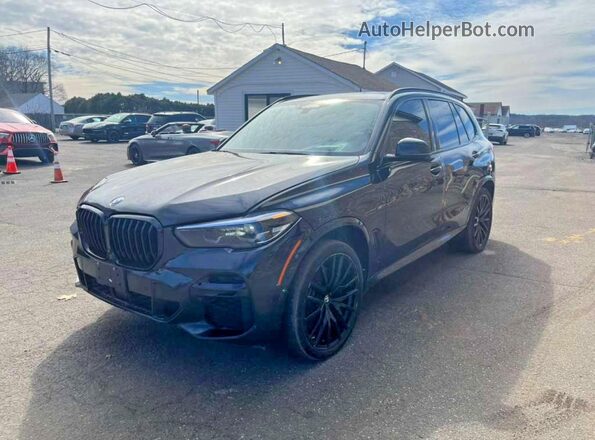 5UXJU4C07N9K43432 2022 BMW X5 Черный Передняя левая четверть