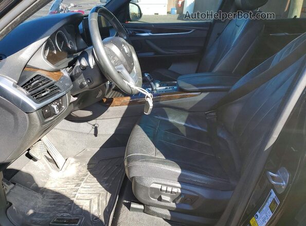 5UXKR0C31H0V75237 2017 BMW X5 Black Widok wnętrza z przodu