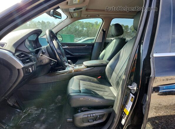 5UXKR0C54G0P24322 2016 BMW X5 Черный Вид салона спереди
