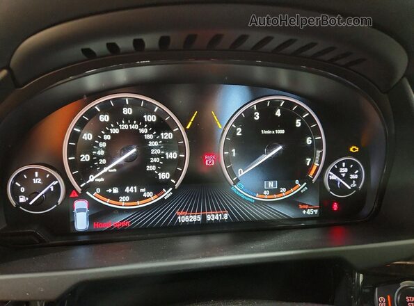 5UXKR0C55G0S92162 2016 BMW X5 Синий Вид щитка приборов