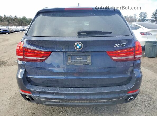 5UXKR0C59G0P23490 2016 BMW X5 Blue Widok z tyłu