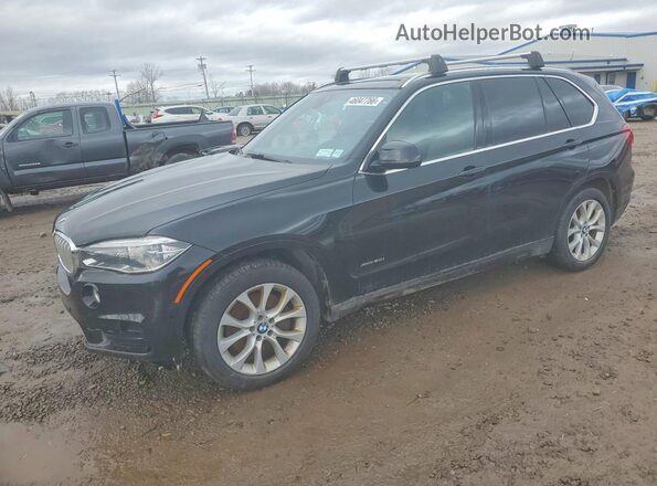 5UXKR6C56J0U14392 2018 BMW X5 Черный Передняя левая четверть