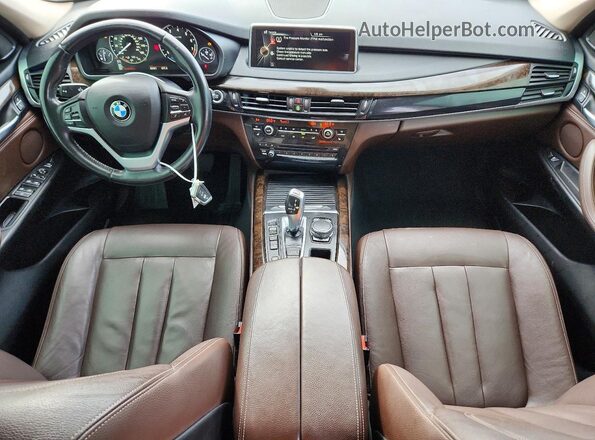 5UXKT0C54G0S76889 2016 BMW X5 Black Widok deski rozdzielczej