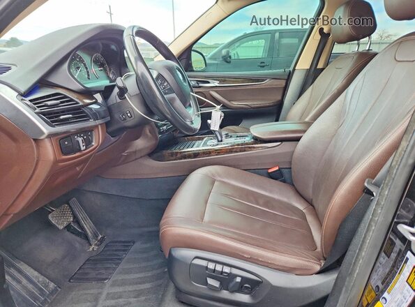 5UXKT0C54G0S76889 2016 BMW X5 Black Widok wnętrza z przodu