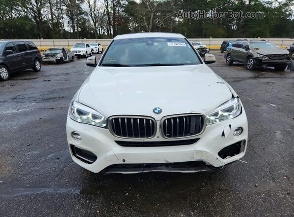 5UXKU0C35H0G69378 2017 BMW X6 Белый Вид спереди