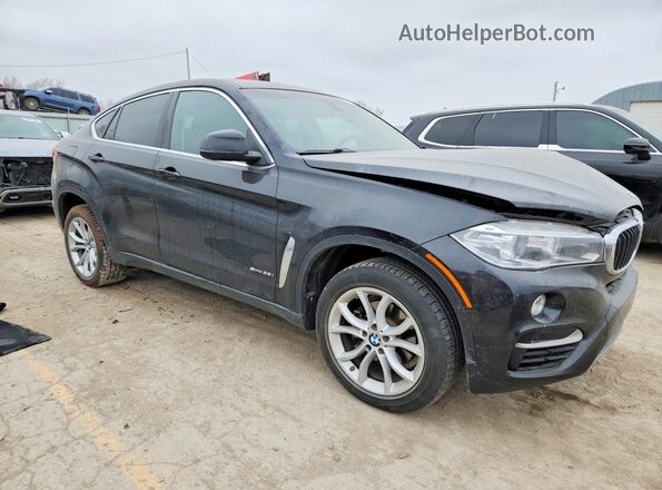 5UXKU0C50G0F93035 2016 BMW X6 Черный Передняя правая четверть