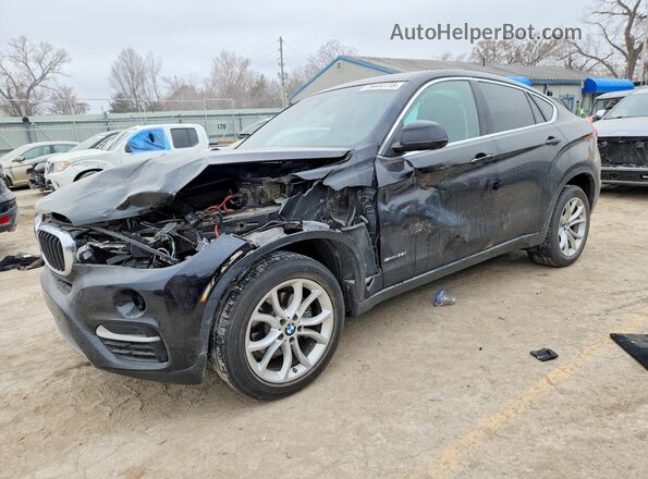 5UXKU0C50G0F93035 2016 BMW X6 Черный Передняя левая четверть