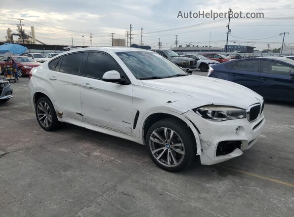 5UXKU0C54G0F92406 2016 BMW X6 Белый Передняя правая четверть