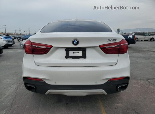 5UXKU0C54G0F92406 2016 BMW X6 Белый Вид сзади