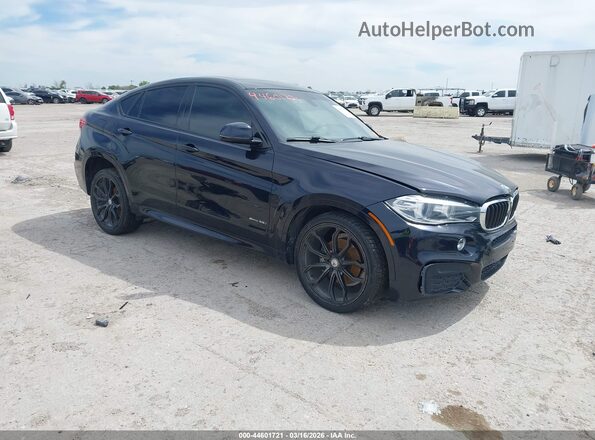 5UXKU0C58G0F93185 2016 BMW X6 Черный Передняя правая четверть