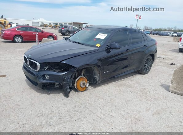 5UXKU0C58G0F93185 2016 BMW X6 Черный Передняя левая четверть