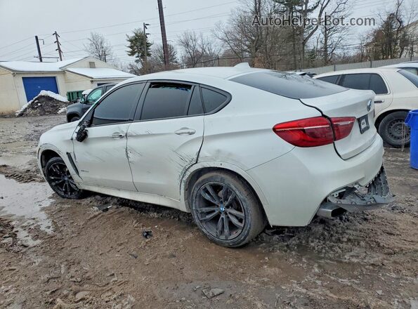 5UXKU2C34H0U30090 2017 BMW X6 Белый Задняя левая четверть