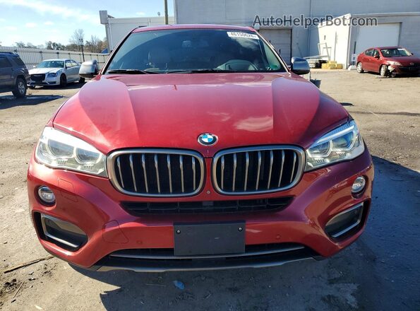 5UXKU2C36H0U28759 2017 BMW X6 Красный Вид спереди