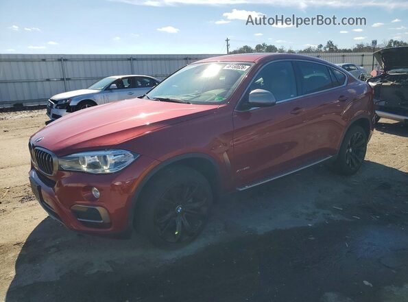 5UXKU2C36H0U28759 2017 BMW X6 Красный Передняя левая четверть