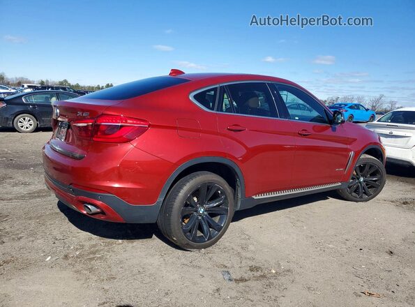 5UXKU2C36H0U28759 2017 BMW X6 Красный Задняя правая четверть