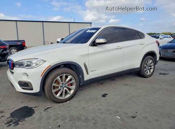 5UXKU2C37H0U29418 2017 BMW X6 Белый Передняя левая четверть