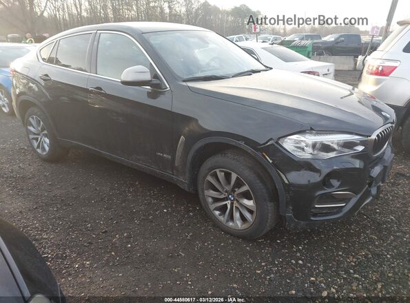 5UXKU2C37H0X46910 2017 BMW X6 Черный Передняя правая четверть