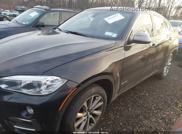 5UXKU2C37H0X46910 2017 BMW X6 Черный Передняя левая четверть