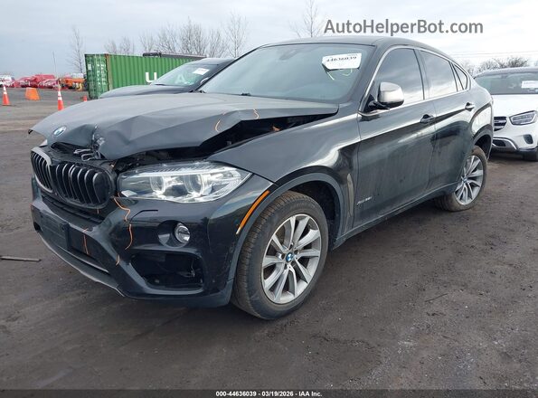 5UXKU2C3XH0U29364 2017 BMW X6 Черный Передняя левая четверть