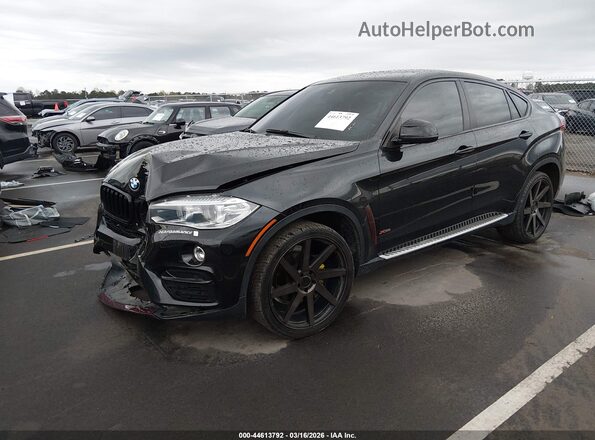 5UXKU2C50G0N81301 2016 BMW X6 Черный Передняя левая четверть