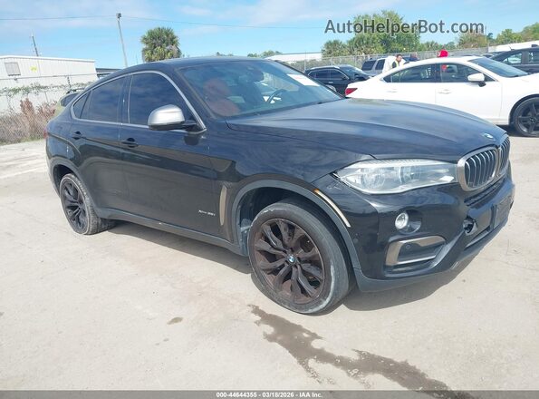 5UXKU2C53J0Z61918 2018 BMW X6 Черный Передняя правая четверть