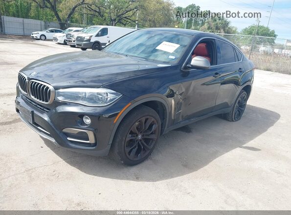 5UXKU2C53J0Z61918 2018 BMW X6 Черный Передняя левая четверть
