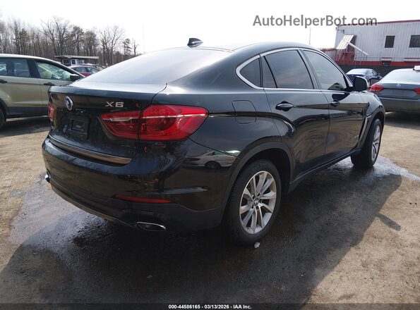 5UXKU2C54J0X49299 2018 BMW X6 Черный Задняя правая четверть