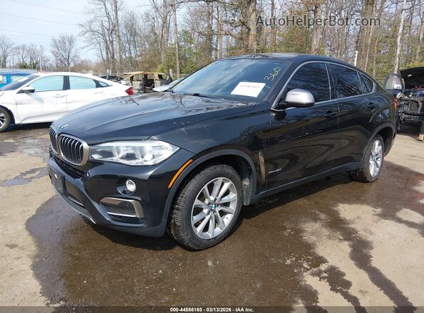 5UXKU2C54J0X49299 2018 BMW X6 Черный Передняя левая четверть