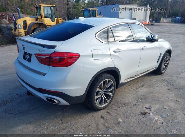 5UXKU2C57G0N79142 2016 BMW X6 White Задня права чверть