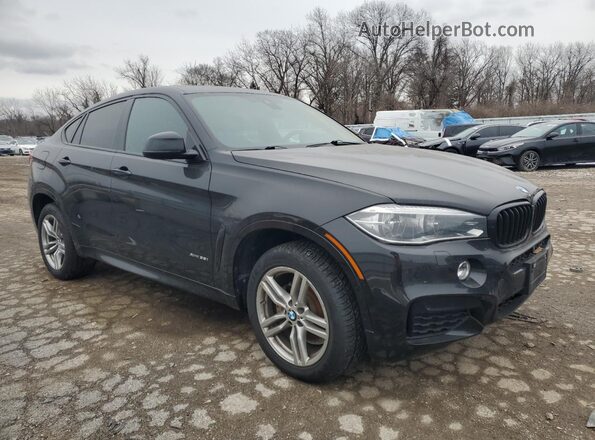5UXKU2C57G0N80632 2016 BMW X6 Черный Передняя правая четверть